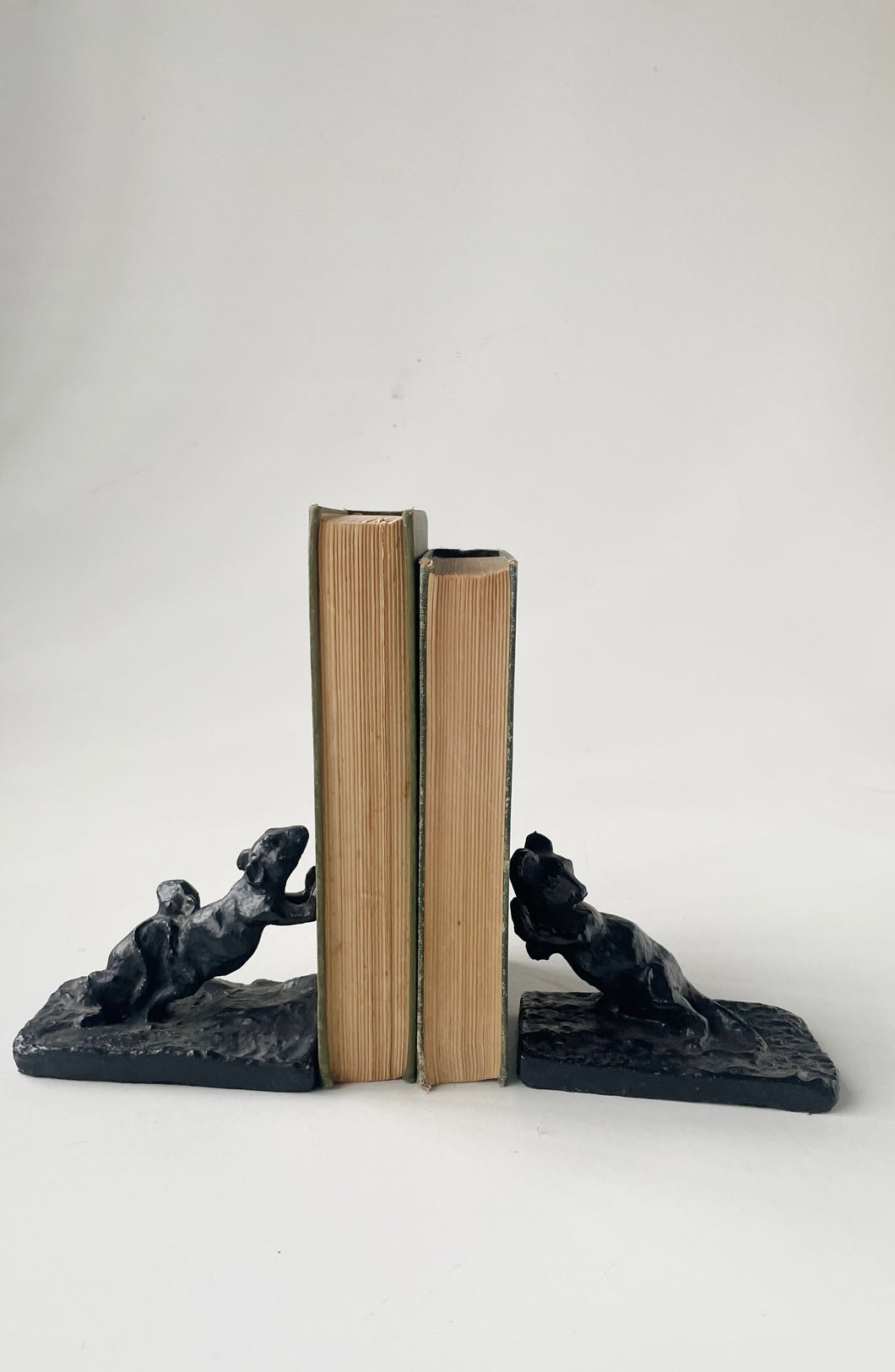 Cast iron Pushing Mice Bookends