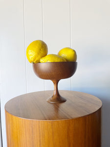Myrtle Wood Pedestal Bowl
