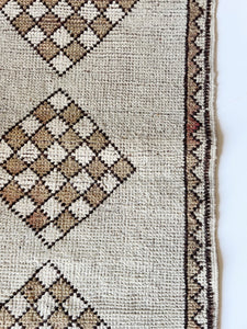 Vintage Hand Knotted Wool Rug