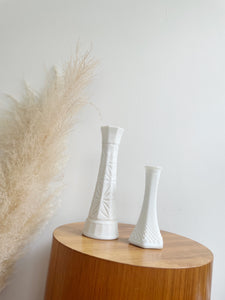 Pair of Milk Glass Vases