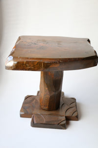 Free Form Sculpted Live Edge Side Table