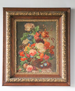 Framed Vintage Floral Print