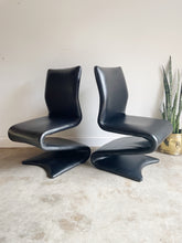 Load image into Gallery viewer, Post Modern Pleather S Chair in the Style of Verner Patton
