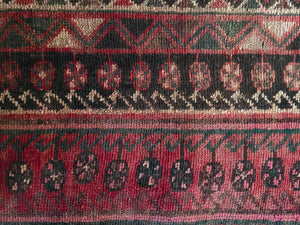 Vintage Hand Knotted Wool Rug