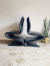Load image into Gallery viewer, Post Modern Pleather S Chair in the Style of Verner Patton
