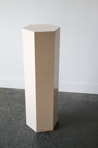 Ivory Mid Century Modern Pedestal