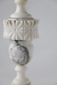 Vintage Italian Carrara Marble Table Lamp