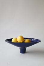 Load image into Gallery viewer, Navy MCI Japan Ceramic Florist Vase/ Footed Bowl

