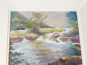 Original Riverscape Pastel