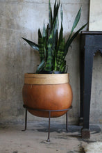 Load image into Gallery viewer, Antique Gourd Calabash Basket with Stand   // Plant Stand
