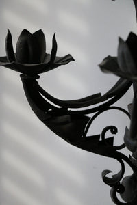 Pair of Antique Cast-Iron Wall Sconces
