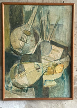 Load image into Gallery viewer, Mid Century Modern Cubist Oil Painting

