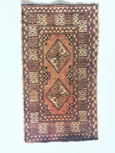 Vintage Hand-Knotted Wool Rug