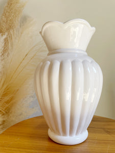 White Ceramic  Vase