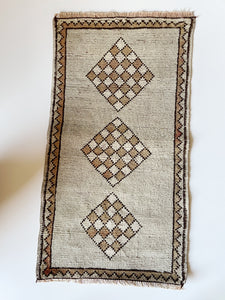 Vintage Hand Knotted Wool Rug