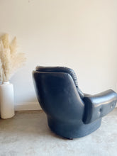 Load image into Gallery viewer, Mid Century Modern Pod Style Black Tufted Armchair by Overman
