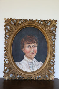 Vintage Oil Painting Portrait