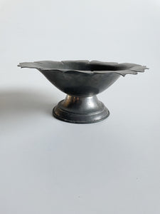 Footed Pewter Bowl