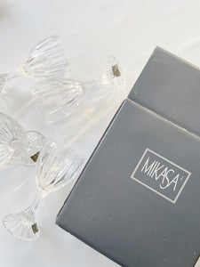 Set of Four Cyrstal Wine Glasses