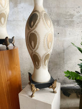 Load image into Gallery viewer, Pair of Glass Claw Footed Table Lamps Made in Italy
