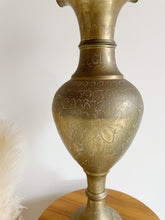 Load image into Gallery viewer, Large Etched Brass Vase
