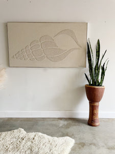 Large Vintage Gourd Plant Stand // Planter
