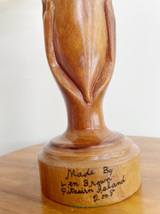 Hand-carved Hand Vase