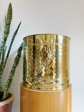 Load image into Gallery viewer, Hammered Brass Lion Head Planter
