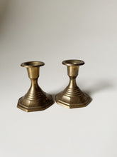 Load image into Gallery viewer, Pair of Brass Candlestick Holders
