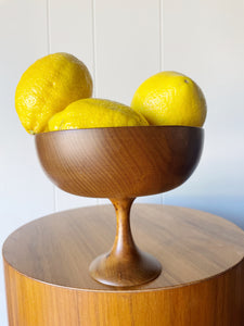 Myrtle Wood Pedestal Bowl