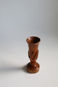 Hand-carved Hand Vase