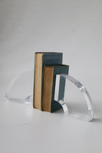 Load image into Gallery viewer, Curved Astronte Lucite Bookends by Ritts Co. Of Los Angeles
