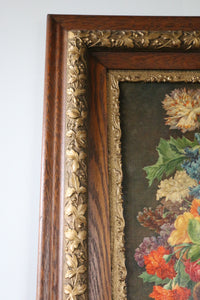 Framed Vintage Floral Print