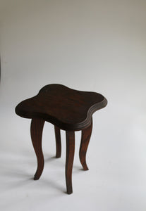 Antique Wavy Leg Side Table / Plant Stand