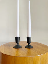 Load image into Gallery viewer, Mid Century Modern Metal Lenox Candlestick Holders
