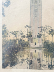 “The Singing Tower” hand painted photograph