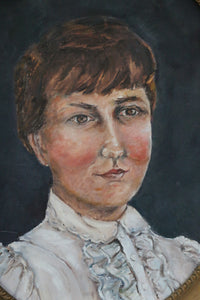 Vintage Oil Painting Portrait