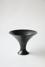 Load image into Gallery viewer, Black Ceramic Floral Vase Made in Japan
