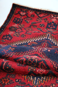 Vintage Hand-knotted Wool Rug
