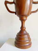 Load image into Gallery viewer, Turned Wood Lidded Urn/ Vase / Planter

