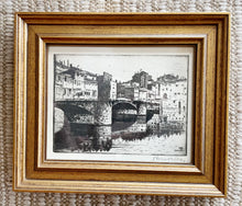 Load image into Gallery viewer, Original 1923 Etching, Ponte Vecchio, Florence
