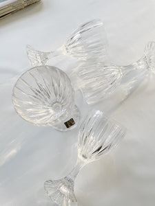 Set of Four Cyrstal Wine Glasses