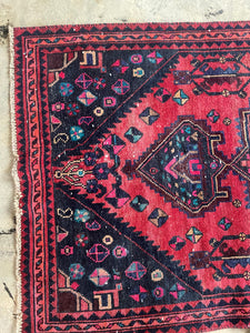 Vintage Hand Knotted Wool Rug
