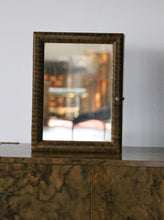 Load image into Gallery viewer, Handmade Arts and Crafts Tigerwood  Mirror with Storage
