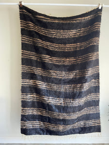 Angora Goat Hair Blanket // Kilim Rug