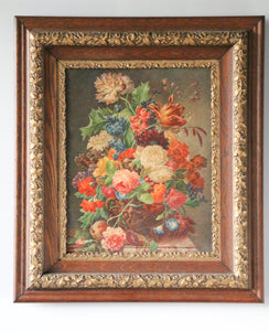 Framed Vintage Floral Print