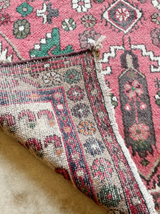 Vintage Hand-Knotted Wool Rug