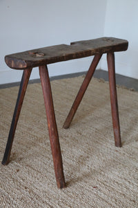 Antique Splayed Leg Work Bench