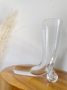 Vintage Svend Jensen Kronos Poland Crystal "Horn of Plenty"  Vase