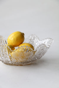 Crystal Cut Fruit Bowl